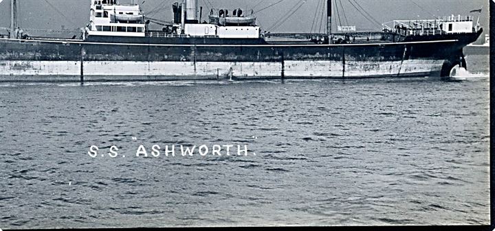 Ashworth, S/S,  R. S. Dalgliesh Ltd, Newcastle-upon-Tyne. Sænket af tysk ubåd U221 ved Belle Isle Strait, Canada d. 13.10.1942.