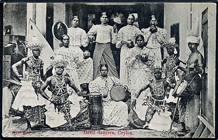 Ceylon. Devil dancers. Skeen - Photo u/no. 