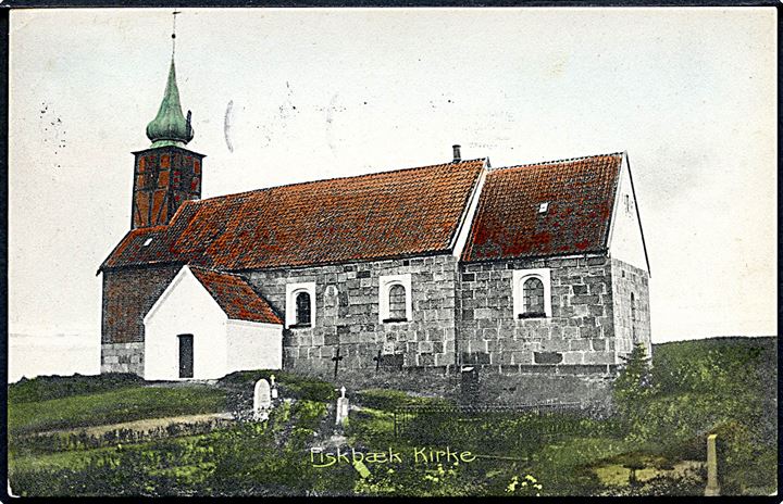 Fiskbæk Kirke. Stenders no. 6946. 