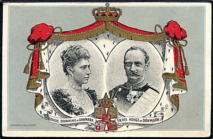 Dronning af Danmark Louise & Konge af Danmark Frederik VIII. Stenders u/no. 