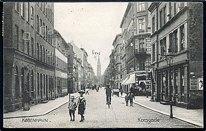 København. Korsgade med Bager. Stenders no. 3843. 