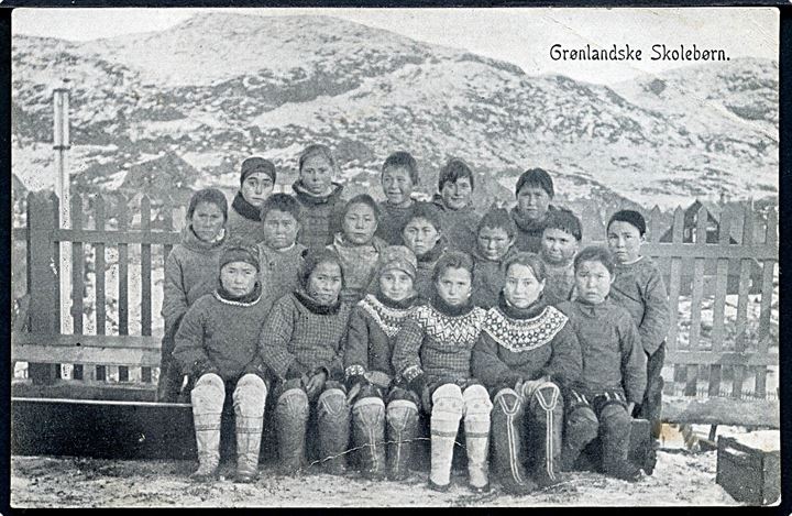 Grønlandske Skolebørn. Pacht & Crones u/no. (Knæk). 