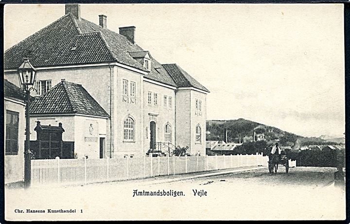 Vejle, Amtmandsboligen. Chr. Hansens Kunsthandel no. 1. 