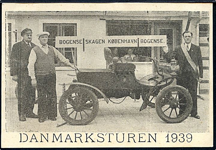 Danmarksturen 1939. Bogense - Skagen - København - Bogense. Bogense Restauratøren til højre. Uden adresselinier. U/no. 