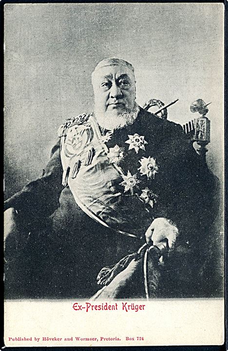 Sydafrika. Ex President Paul Krüger for Boerne. Otto Leder no. 16166. 