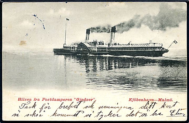 Gjedser, postdamper Kjøbenhavn-Malmö. O. E. Hull no. 229
