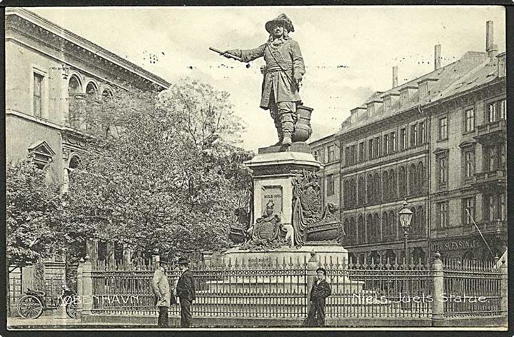Niels Juels statue i København. Stenders no. 710.