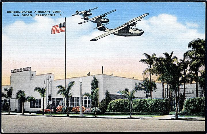 San Diego, Consolidated Aircraft Corp. fabrik med PBY Catalina maskiner. 