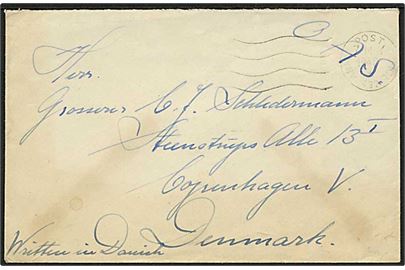 Ufrankeret britisk OAS feltpostbrev stemplet Army Post Office 432 (= Hamburg) d. 7.5.1946 til København. Fra dansk soldat ved AWS c/o 30 Corps HQ, BAOR. Påskrevet Written in Danish.