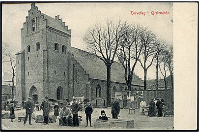 Kerteminde. Torvedag ved kirken. M. P. Erichsens Boghandel no. 1462. 