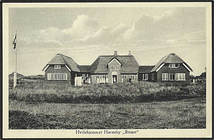Hvilehjemmet Harneby paa Rømø. J. Timm no. 1932.