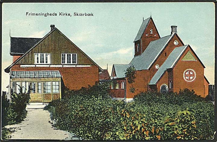 Frimenighedens kirke i Skærbæk. C.C. Biehl no. 3247.