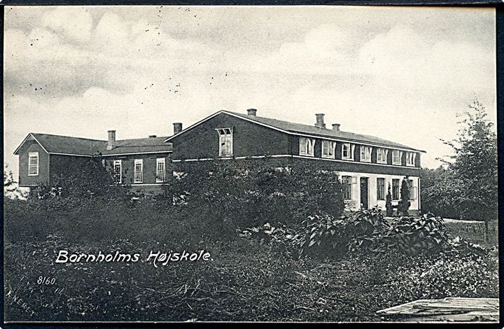 Bornholm. Aakirkeby Højskole. No. 8160. 