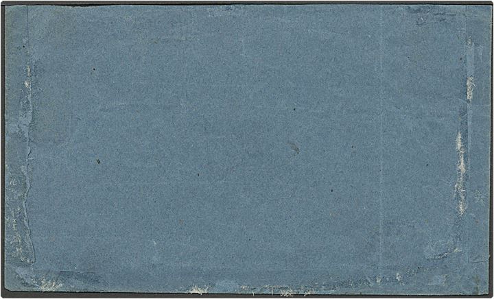 8 sk. Tofarvet, 1. tryk, lodret par, på adressebrev (front) for pakke fra Slangerup d. 19.7.1875 til Frederiksborg, annulleret med nr. stempel “165”. Attest Lasse Nielsen.