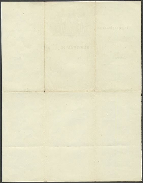 Telegram indleveret i Skodsborg d. 12.6.1863 fra kong Frederik d. VII til premierlieutnant de la Laing, Hillerød pr. Frederiksborg. Sendt under kongens ophold i fra Grevinde Danners Palæ i Skodsborg. Underskrevet: Frederik R.