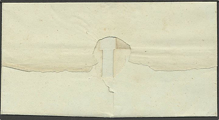 1855 ca. Ufrankeret K.d.S. tjenestebrev fra Kellinghusen med håndskrevet bynavn og dato Kellingh. 13/3 (ca. 1855) til Itzehoe.