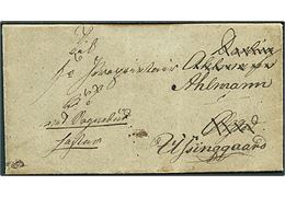 1842. Tjenestebrev dateret Daugaard d. 19.2.1842 til Ølsted - eftersendt til Ussinggaard. Påskrevet “K. T. / Med Sognebud / Haster”. Fuldt indhold.