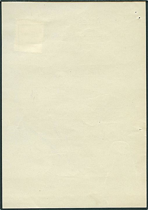 10 øre Genforening annulleret med violet liniestempel Frederikshavn på Attest for Indkøb af Frigørelsesmidler m.v. - F. Form. Nr. 43 (28/10 1919) dateret d. 20.7.1921.