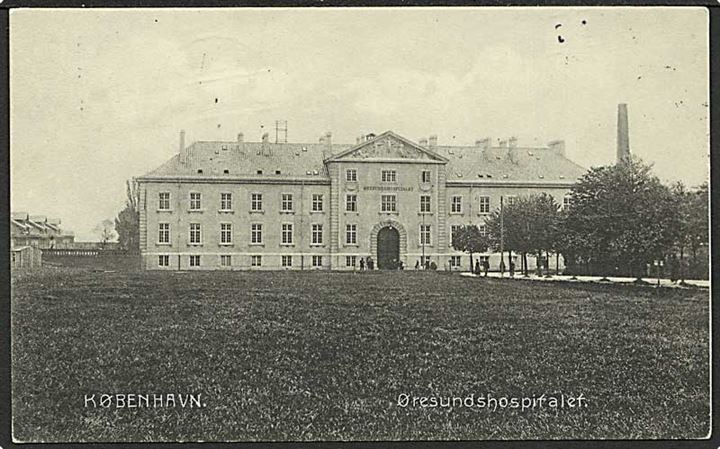 Parti fra Øresundshospitalet i København. Stenders no. 3154.