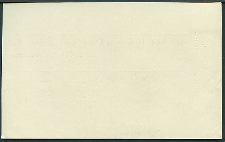 5 øre Chr. X blækannulleret “Gebyr”  på Dags Dato kvittering fra Sagfører A. Jakobsen for indkøb af frimærker i Hjørring d. 3.7.1919.