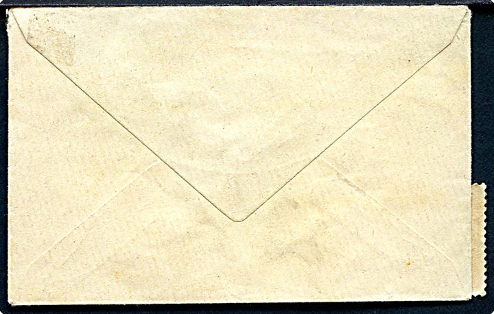 Børnepost 15 øre H. C. Andersen anvendt som frankering på lille brev fra Nykøbing Fl. d. 13.6.1938 til København. Udtakseret i porto med 15 øre Portomærke i parstykke stemplet København d. 14.6.1938.