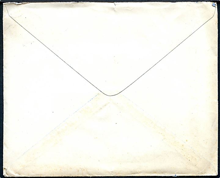 10 øre Chr. X og Chr. IV Postjubilæum i sammentryk på brev annulleret med vanskeligt brotype IIe bureaustempel Sjællandske Kystbane T.422 d. 20.2.1925 til København.