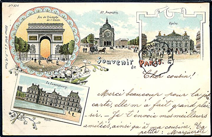 Frankrig. Souvenir de Paris. W. & V. no. 827. 