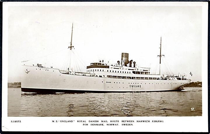 England, M/S, DFDS Englandsbåd Esbjerg-Harwich. Kingsway no. S.19572.