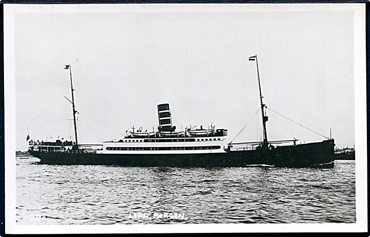 Leda, S/S, Det Bergenske Dampskibsselskab. Anvendt fra Stavanger d. 16.8.1938 til Tyskland.