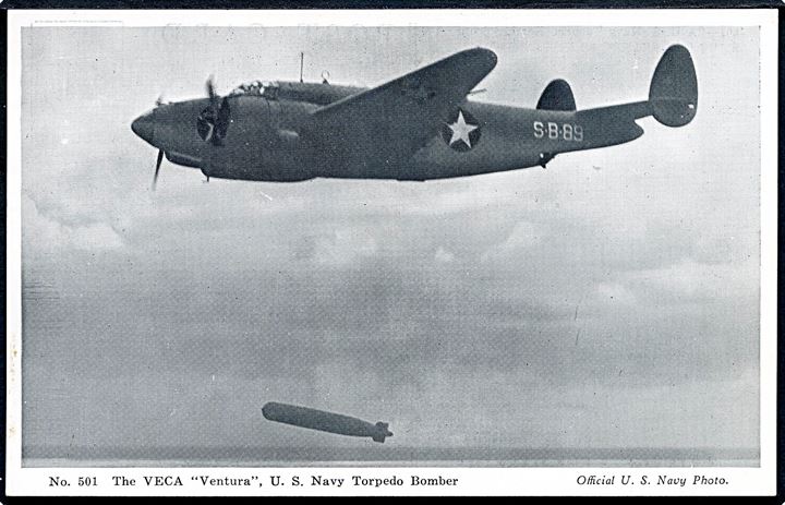 U.S. Navy Lockheed PV-1 Ventura patrol bomber no. 501.
