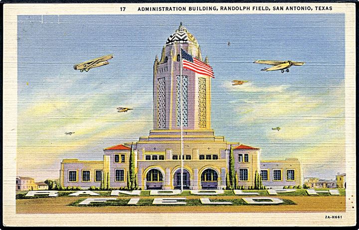 Randolph Field, San Antonio, Air Training Command hovedkvarter med flyvere.