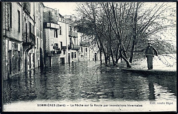 Frankrig, Sommiéres (gard) oversvømmelse 1907. Bigot u/no.