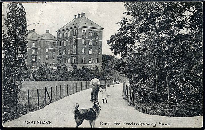 København. Parti fra Frederiksberg Have. Stenders no. 17171. 