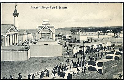 Aarhus. Landsudstillingen - Hovedindgangen 1909. V. M. K. no. 5. 