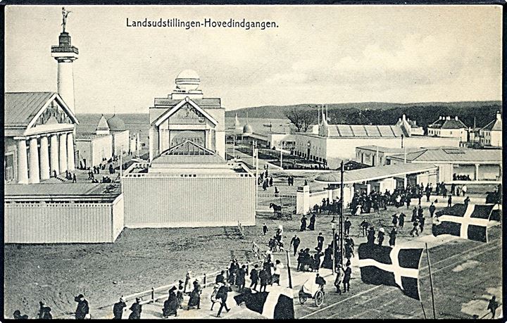 Aarhus. Landsudstillingen - Hovedindgangen 1909. V. M. K. no. 5. 