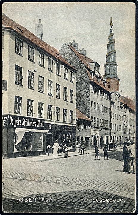 København. Prinsessegade med butikker. Stenders no. 3194. 