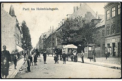 Amager. Parti fra Holmbladsgade. Fot. Oluf Borup no. 135. 