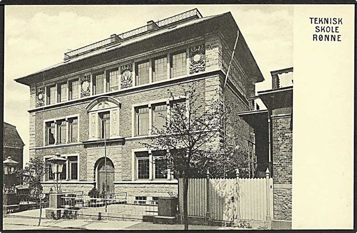 Den Tekniske Skole i Rønne. F. Sørensen no. 53.