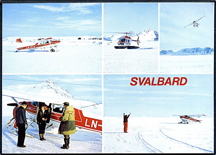 Norge. Svalbard. Flytrafik på Svalbard. Knut Aüne no. M-6175-7. 
