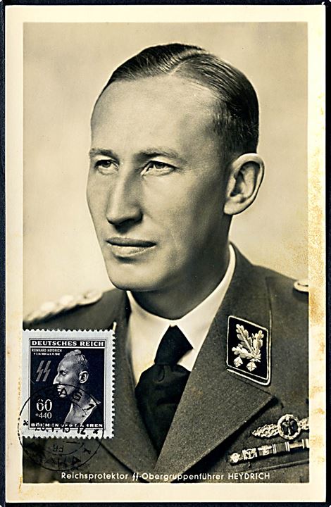 Tyskland. Reichsprotektor SS Obergruppenführer Heydrich. Maxi kort. Photo Hoffmann no. 1172. 