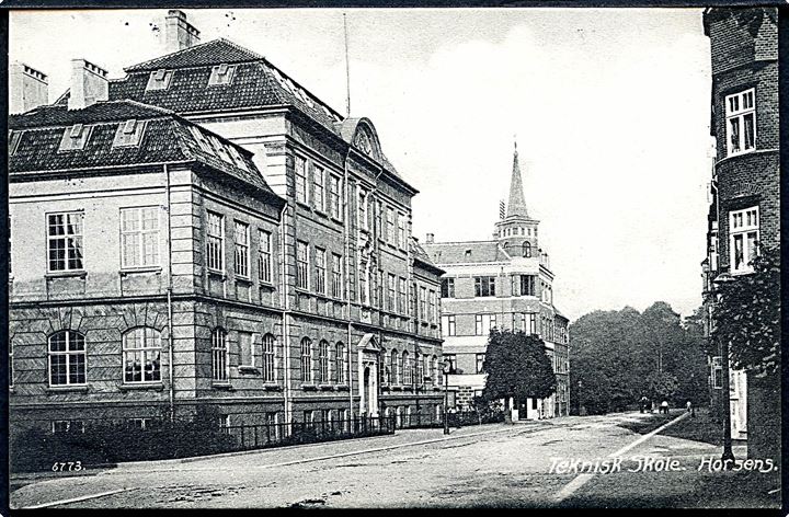 Horsens. Teknisk Skole. Varehuset Carl Møller no. 6773. 