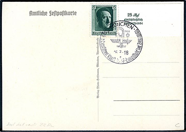 Tyskland. Tag der Deutchen Kunst München 1937. 16 - 18 Juli. Photo Hoffmann u/no. 