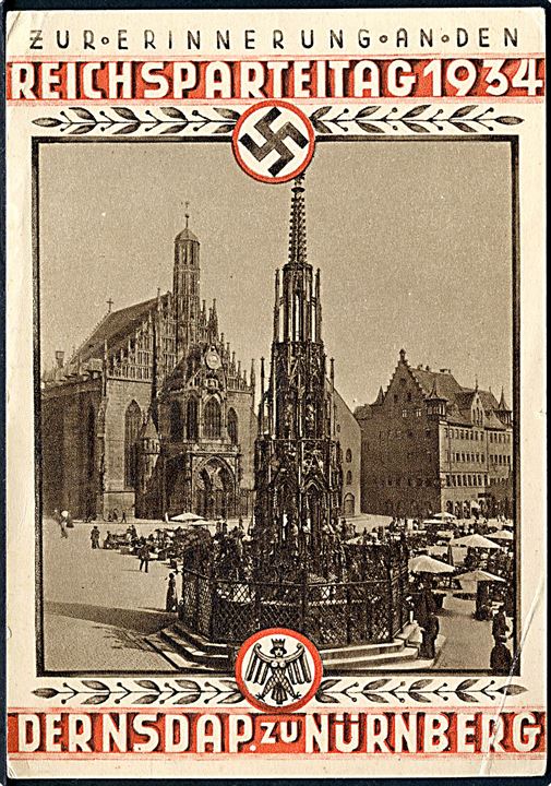 Tyskland. Zur erinnerung den Reichpartetítag 1934 der NSDAP zu Nürnberg. Wilhelm Serz G.m.b.H u/no. 