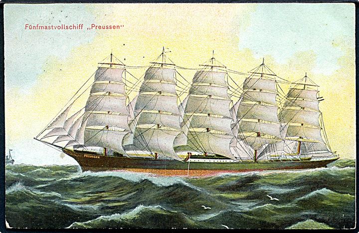 Preussen, tysk 5-mastet fuldrigger. Dr. Trenkler no. 305.