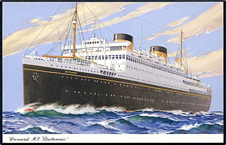 Britannic, M/S, Cunard Lines. No. B 915,