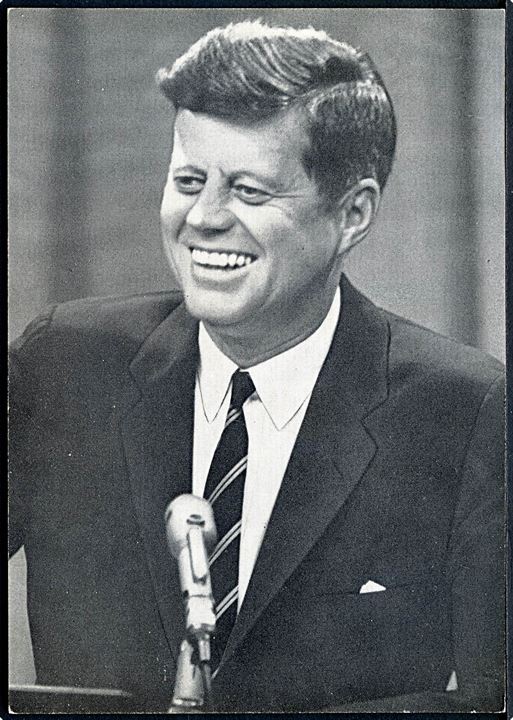 Præsident J. F. Kennedy. Mindekort i forb. med Kennedy's besøg i Bonn d. 23.6.1963.