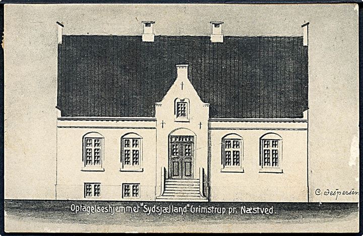 Næstved. Optagelseshjemmet Sydsjælland Grimstrup. Alfred Simon no. 15849. 