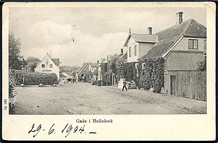 Gade i Hellebæk. No. 130. 