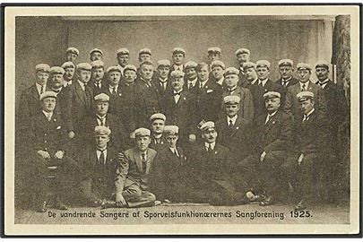 De vandrende sangere af Sporvejsfunktionærernes Sangforening. Stenders no. 58482.