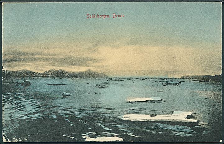 Svalbard. Drivis ved Spitsbergen. M. & Co. no. 24a.